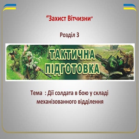 Дії солдата в бою у складі