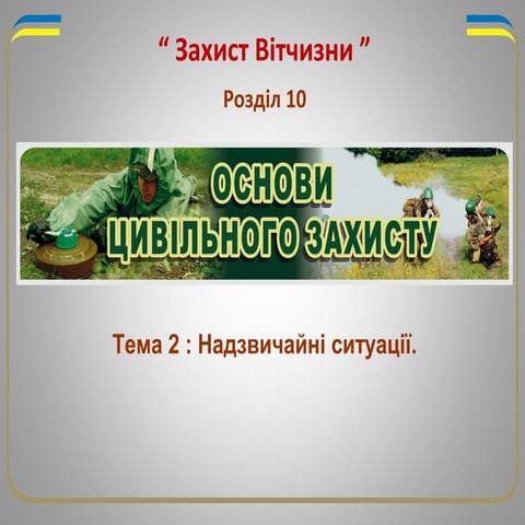 Надзвичайні ситуації.