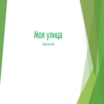 Моя улица