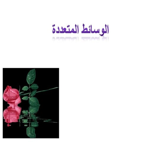 الوسائط المتعددة ثالث ثانوي الفصل الاول