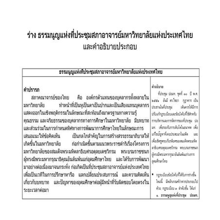 ธรรมนูญแห่งที่ประชุมสภาอาจารย์มหาวิทยาลัยแห่งประเทศไทย
