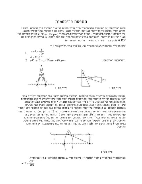 השפעה פריסמטית  הרצאה