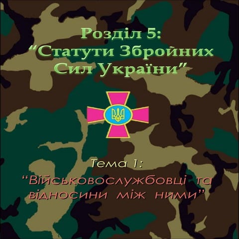 військовослужбовці  та відносини  між  ними