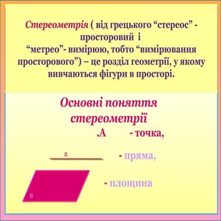 Аксіоми стереометрії