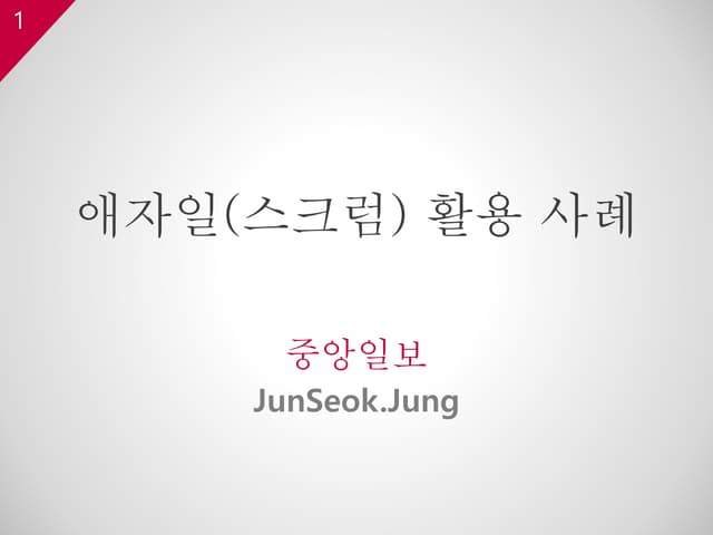 애자일활용사례