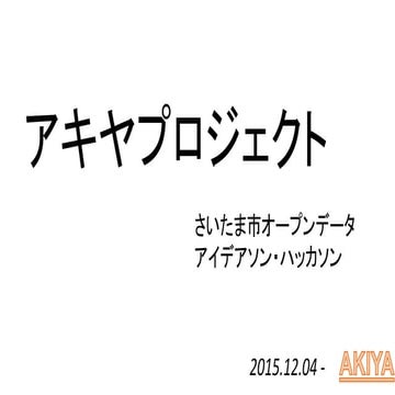アキヤプロジェクトプレゼン公開用
