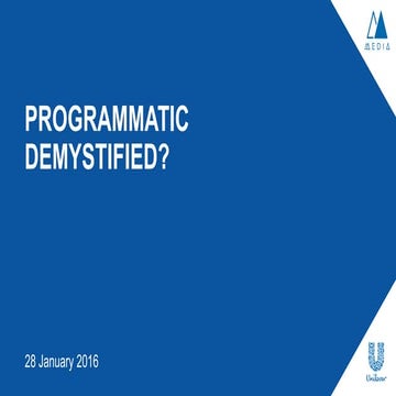 Programmatic Demystified (?)