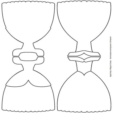 Картичка-рокля