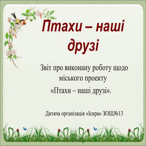 Птахи - наші друзі