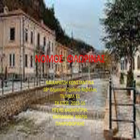 ΝΟΜΟΣ ΦΛΩΡΙΝΑΣ 