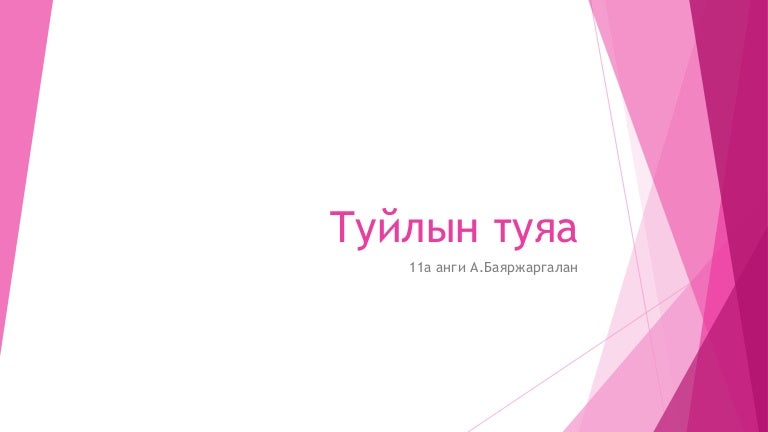 туйлын туяа