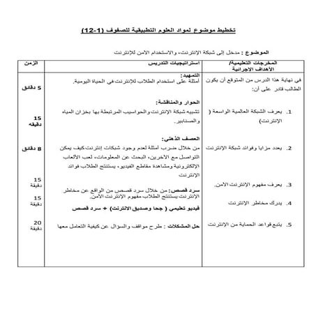 الدرس الأول