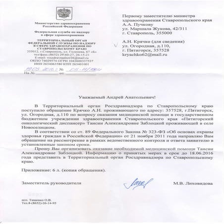 Росздравнадзор СК