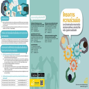 โครงการความร่วมมือระหว่างสถานประกอบการกับสถาบันการศึกษา สถาบันวิจัย หรือศูนย์...