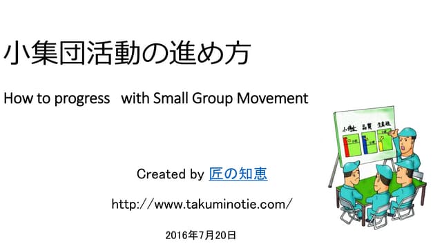 小集団活動（QCサークル）の進め方 | PPTX