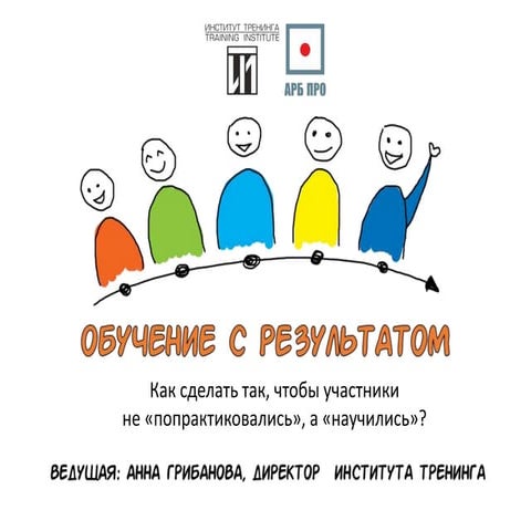 Обучение с результатом. Как сделать, чтобы участники не попрактиковались, а н...