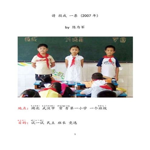 请投我一票介绍和问题