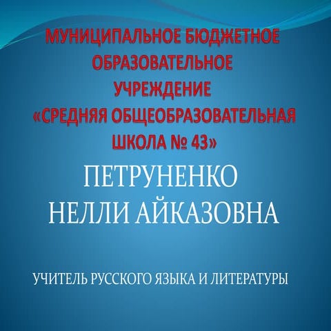 Петруненко Н.А.