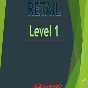 Retail intelligence overview