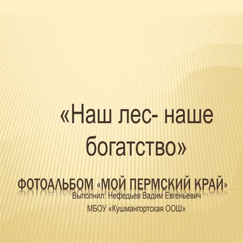 мой пермский край