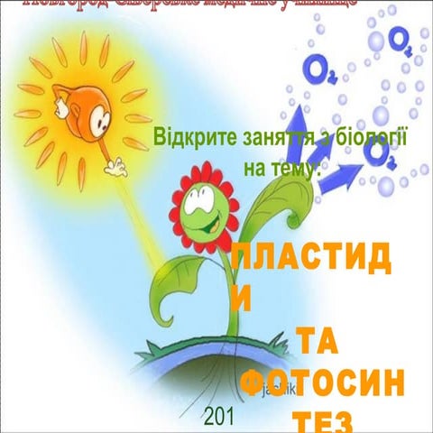 Мультимедійна презентація  з біології на тему: " Пластиди та фотосинтез"