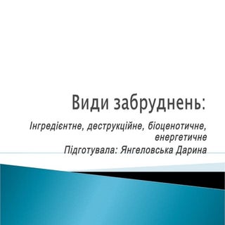 види забруднень