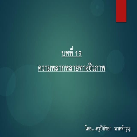 ความหลากหลายทางชีวภาพ