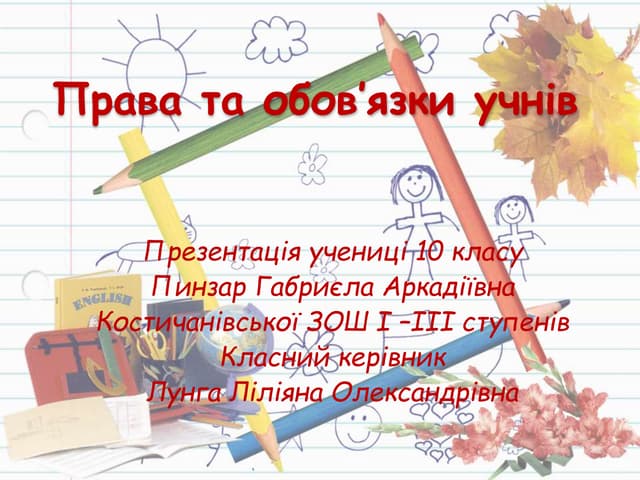 Права учнів