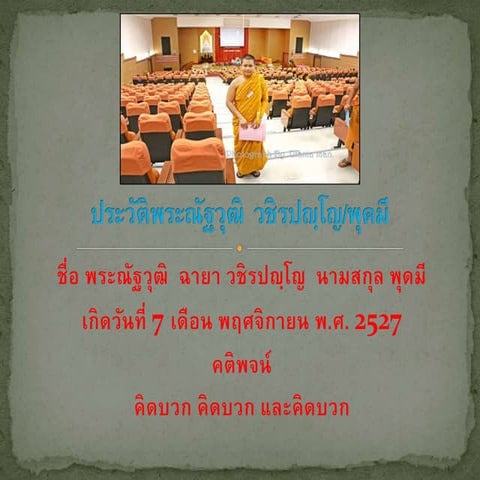 ประวัติพระณัฐวุฒิ  วชิรปญฺโญ
