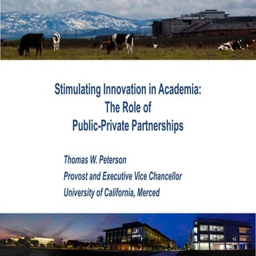 Dr. Thomas Peterson (Provost and Executive Vice Chancellor, University of Cal...