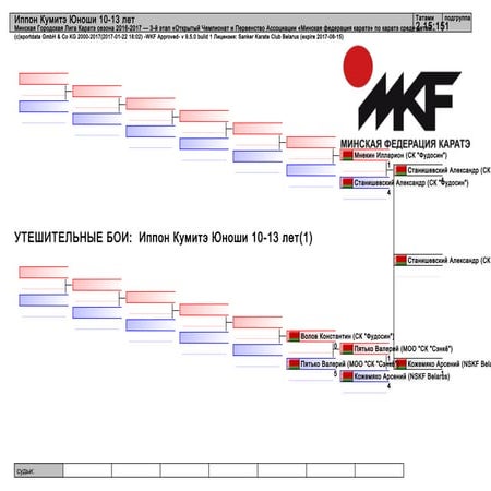 МГЛК сезона 2016-2017 - 3-й этап - 22.01.2017 утешительные поединки