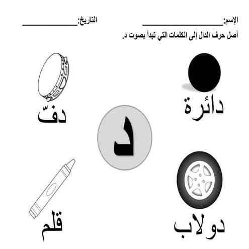 أصل حرف الدال إلى ما يناسب