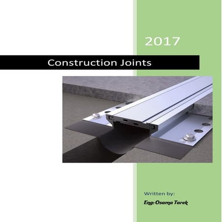 Construction joints