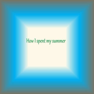 How i spent my summer