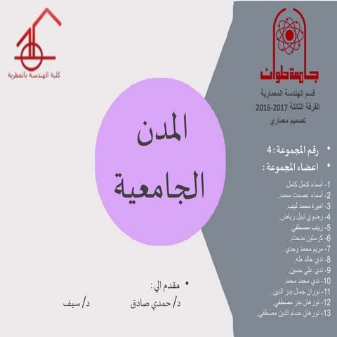 اسس تصميم المدن الجامعية