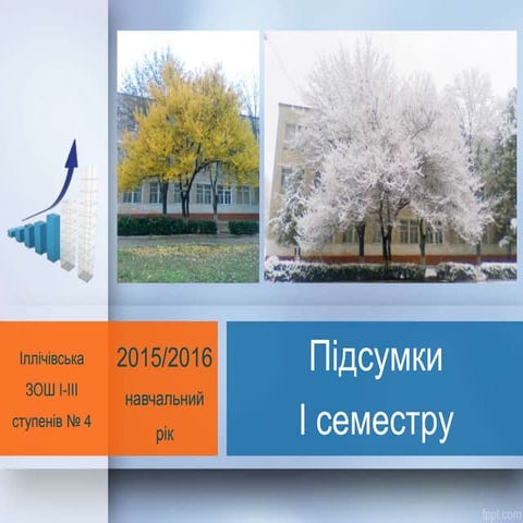 Підсумки І семестру 2015/2016 року