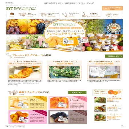 砂糖不使用のドライフルーツ輸入販売はイーワイトレーディング