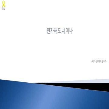 전자해도세미나