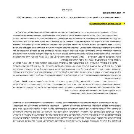 תזכיר חוק התקשורת