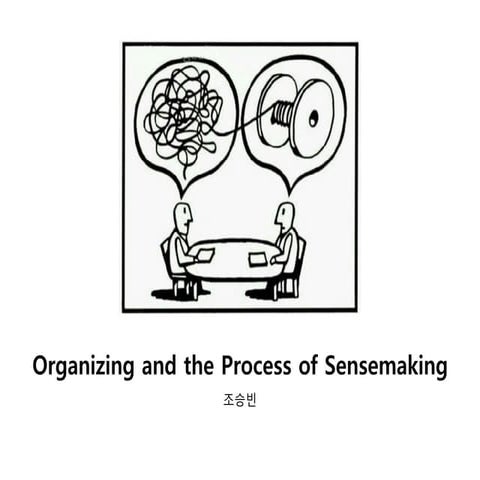 Organizing and the Process of Sensemaking | PDF