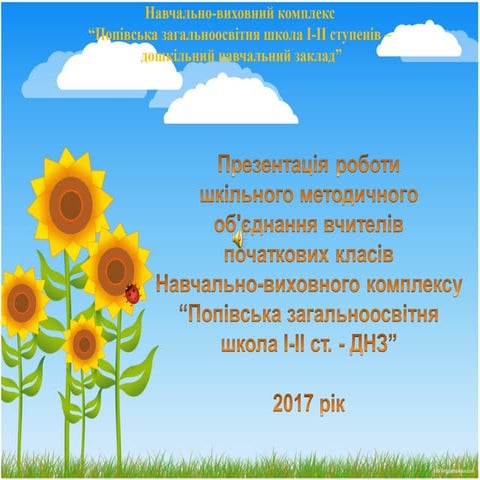 Презентація шкільного методичного об'єднання вчителів початкових класів