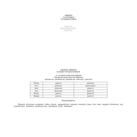 Γραμματική της Λατινικής