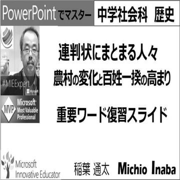 農村の変化と百姓一揆の高まり　練習スライド