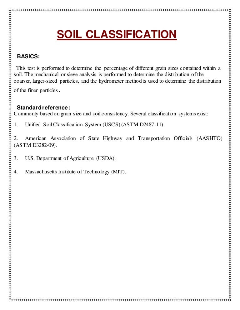 Uscs Soil Classification Chart And Plasticity Graph