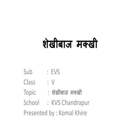 शेखीबाज मक्खी