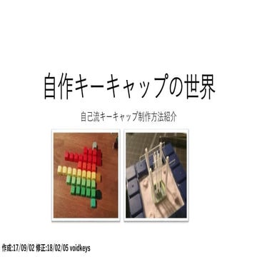 自作キーキャップの世界