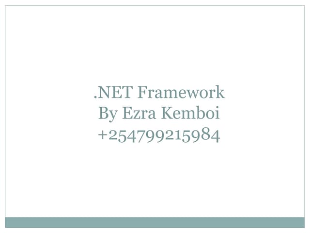 .Net framework