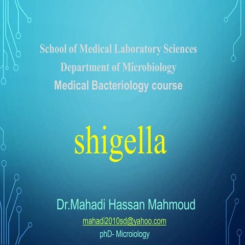 .Shigella Dr. mahadi ppt