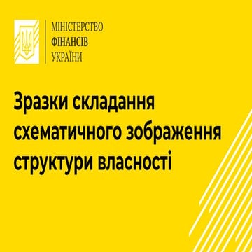 Зразки складання схематичного зображення структури власності