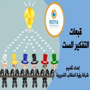 قبعات التفكير الست